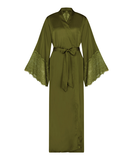 Satin Kimono, Green