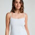 Pointelle Pyjama Top, Gray