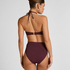 Panama High Waisted Bikini Bottom, Purple