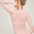 super soft Lace V-Neck shirt with Cashmere, Pink