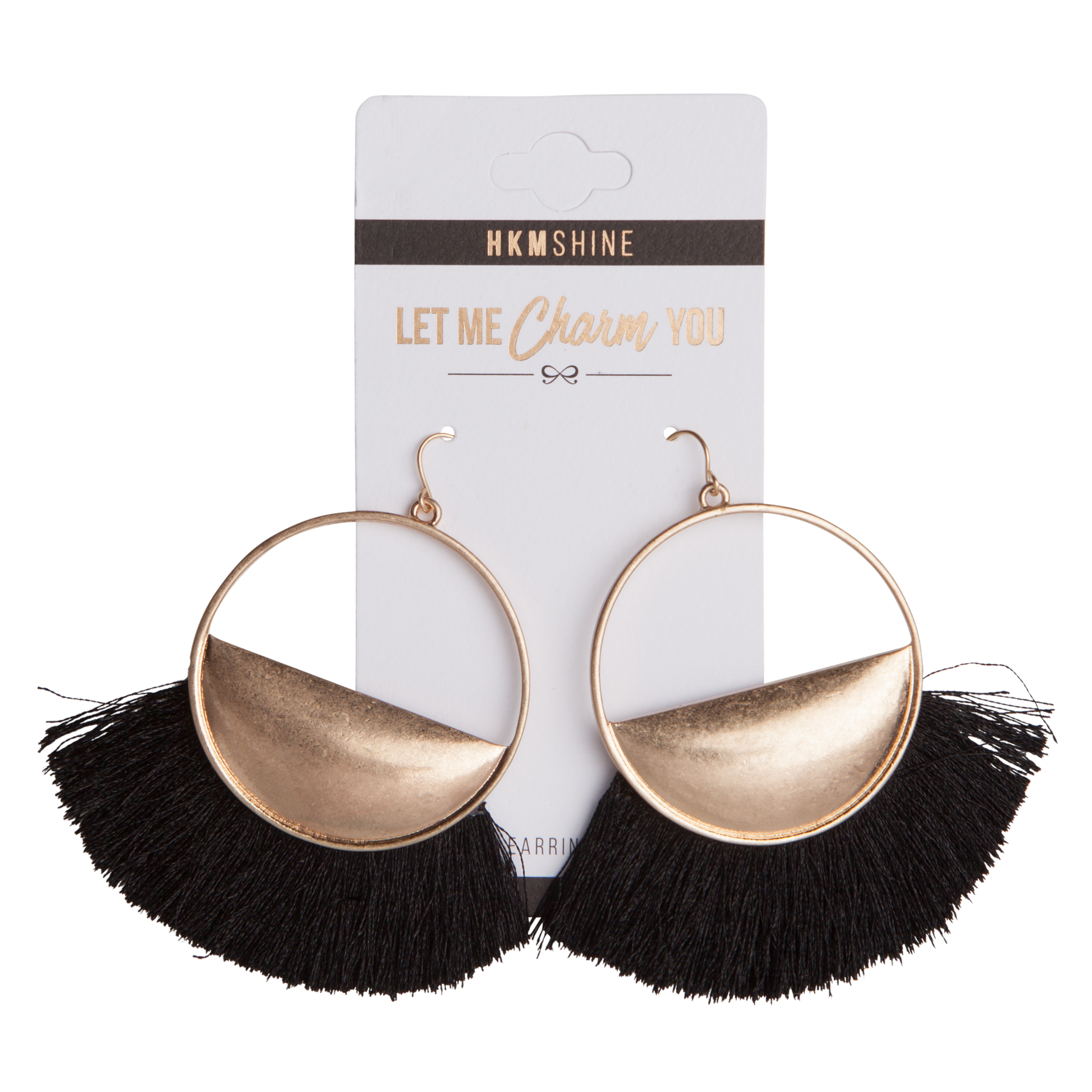 Fringe Earrings, Yellow, main