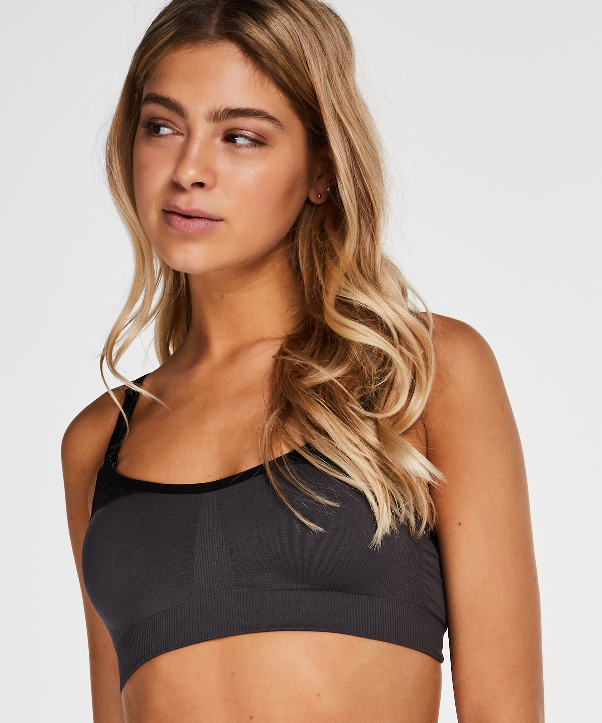 Padded Nursing Bra Lucina, Gray, main