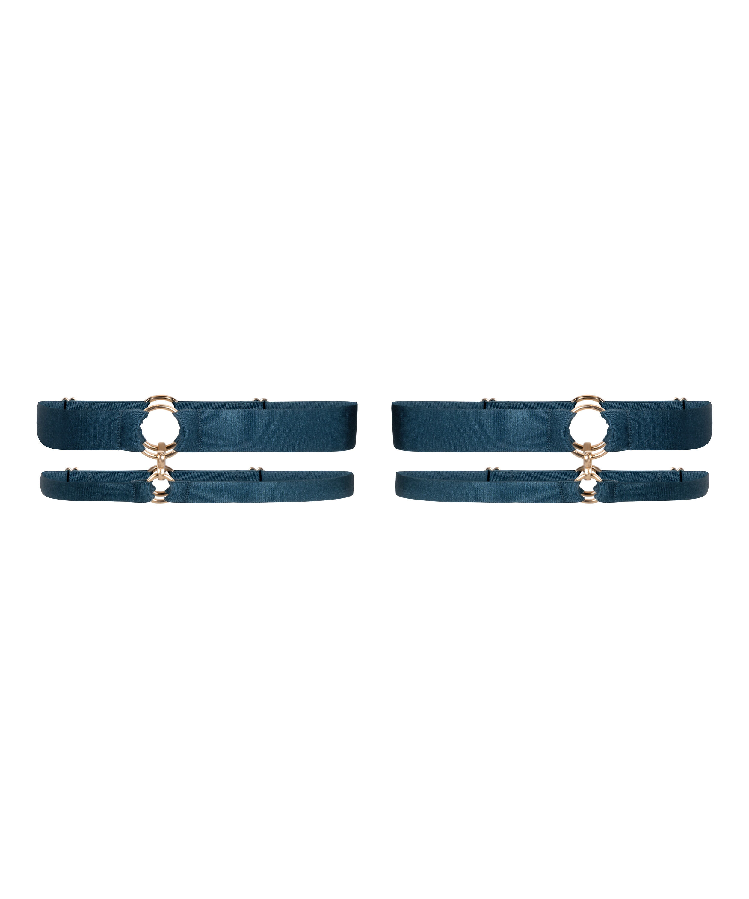 Elastic Leg Garters, Blue