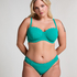 Scallop Rio Bikini Bottoms, Green