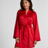 Satin kimono, Red