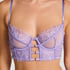 Nienke Non-Padded Underwired Longline Bra, Purple
