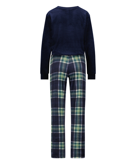 Velvet pyjama set, Green