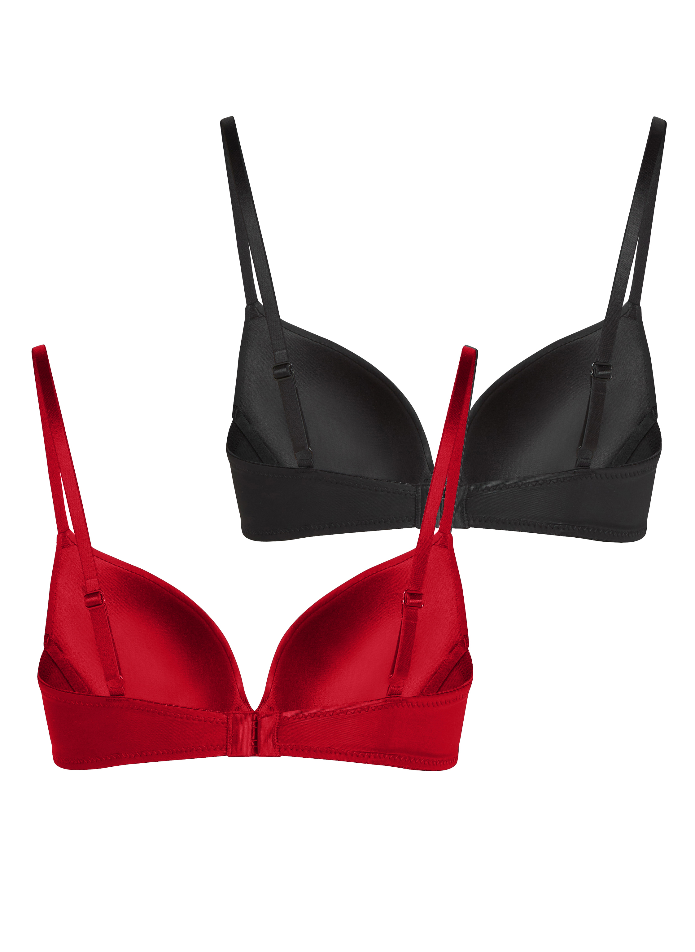 2-Pack Padded Underwired Bra, Red, main