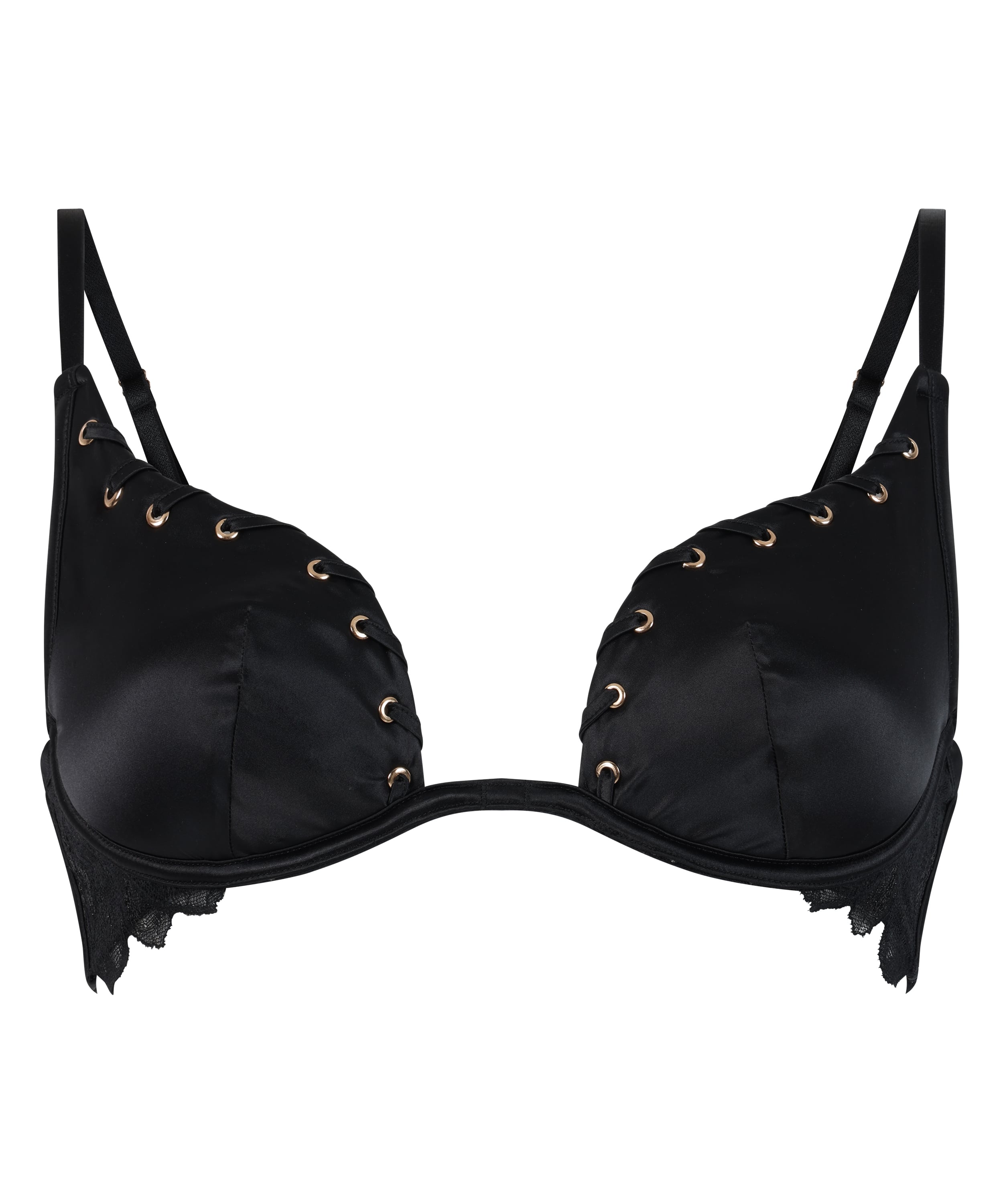 Cierra Padded Underwired Bra, Black, main