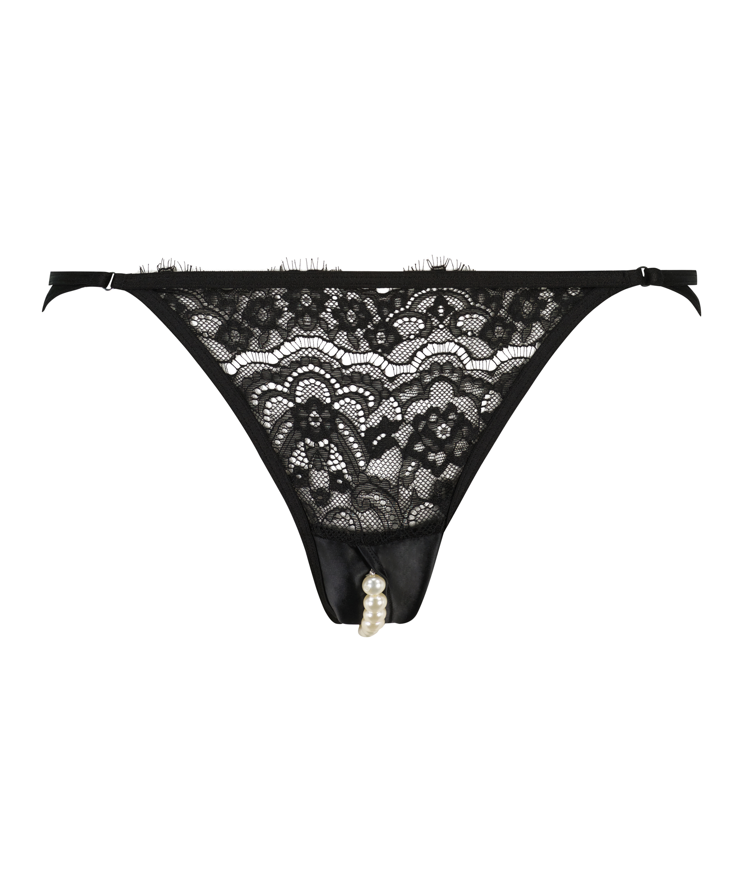 Portia High Leg Brazilian with open crotch, Black, main