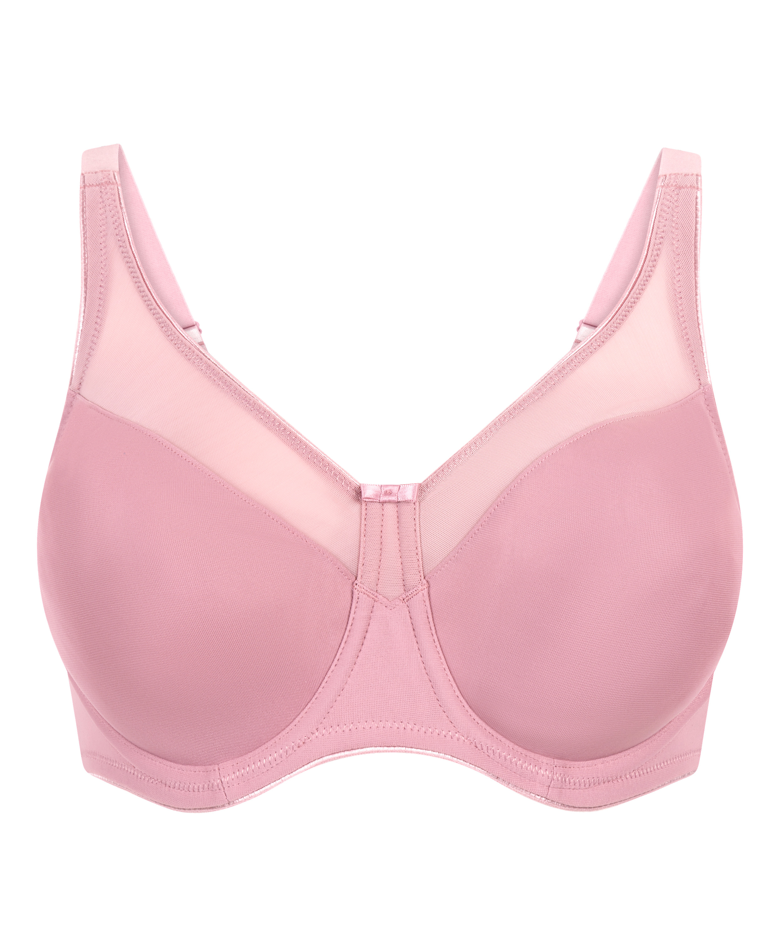 Nina Non-Padded Underwired Minimizer Bra, Pink, main