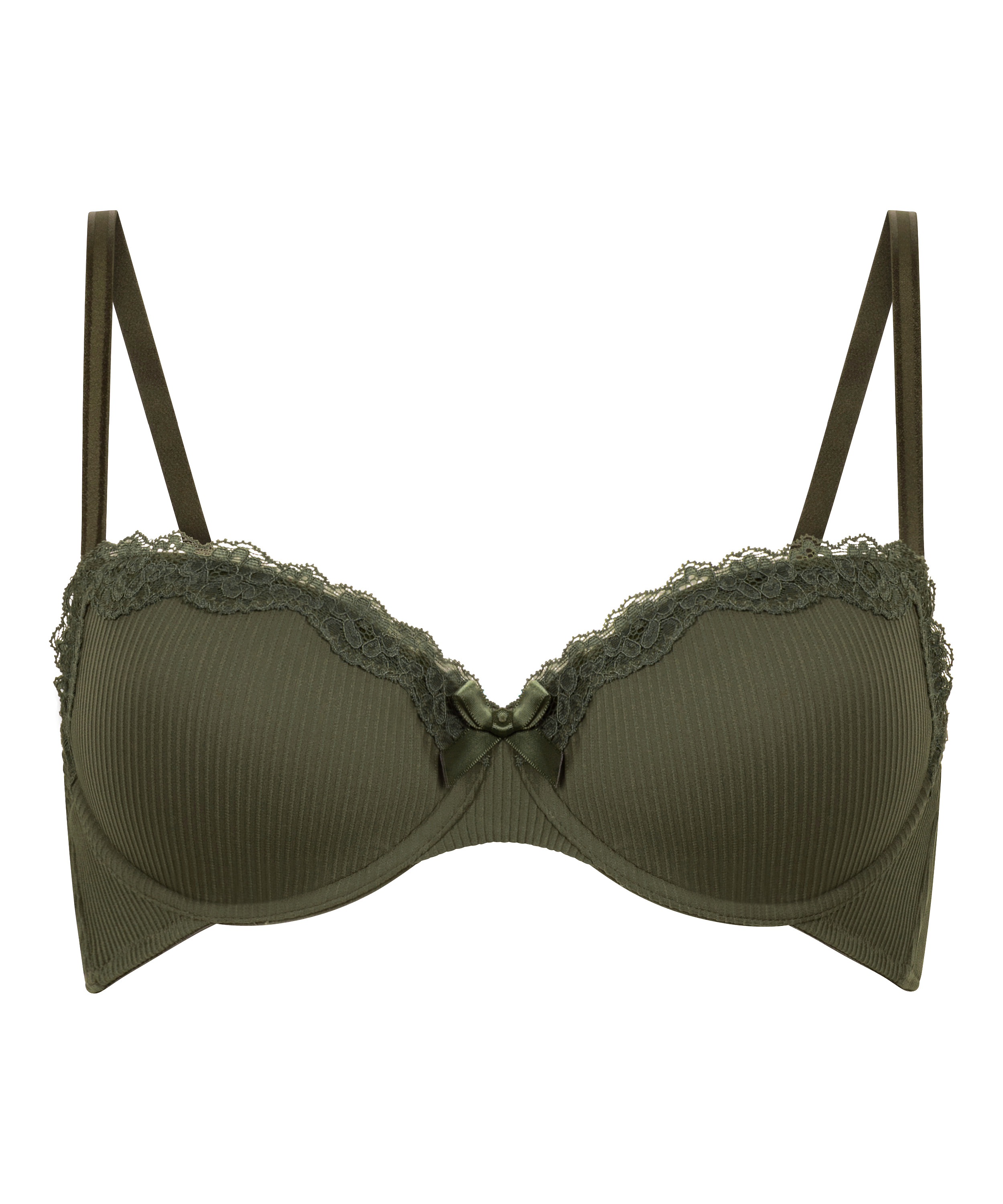 Lola Padded Underwired Bra, Green, main