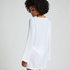 Beach Long-Sleeved Ring Dress, White