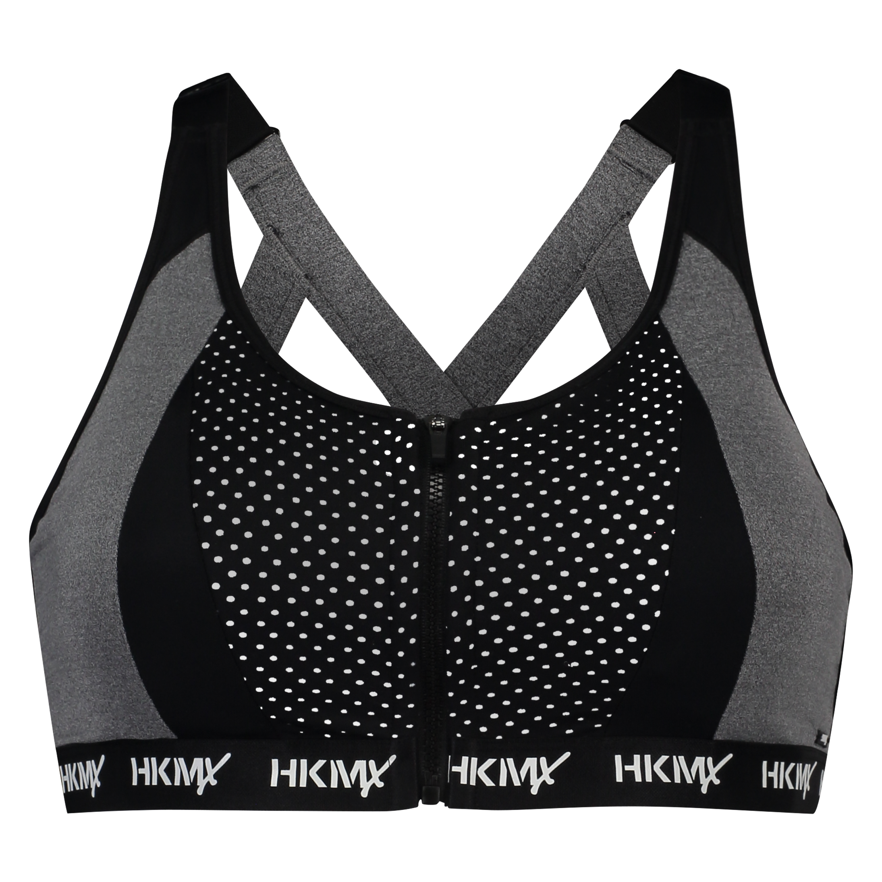 HKMX Sports bra The Pro Level 3, Gray, main