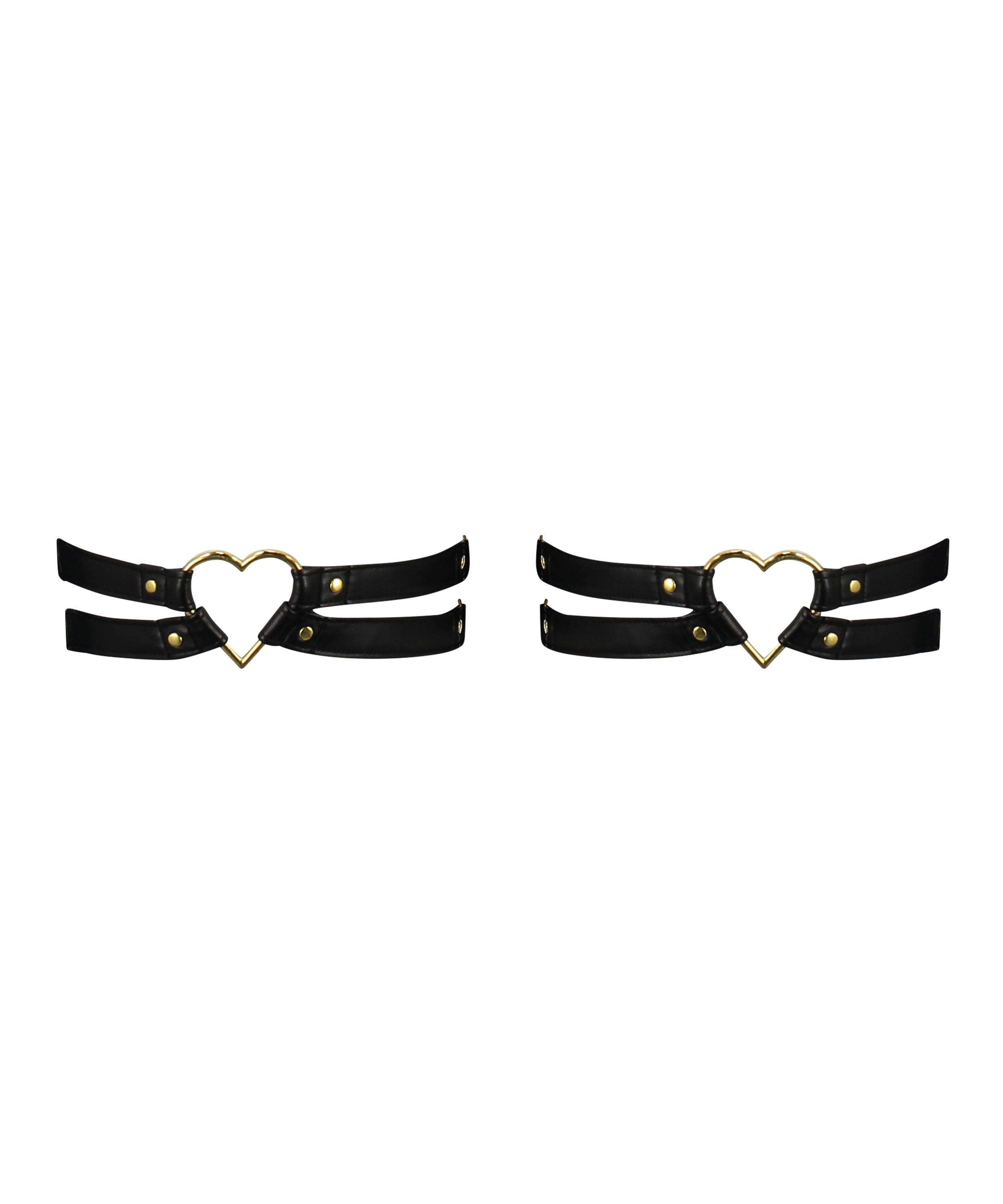 Private Heart Hold Up Suspenders, Black, main