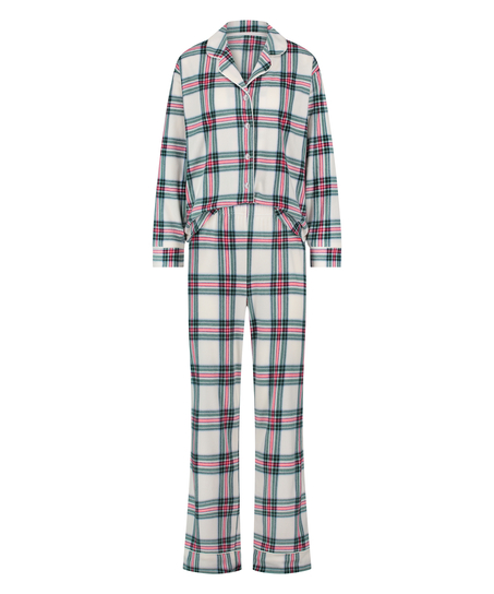 Fleece Pyjama Set, White