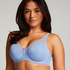 Nina Non-Padded Underwired Minimizer Bra, Blue