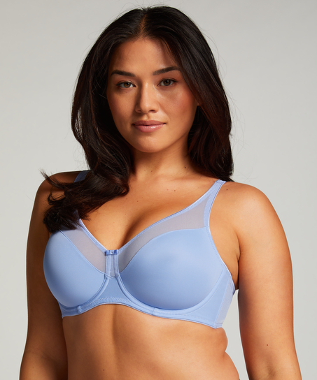 Nina Non-Padded Underwired Minimizer Bra, Blue