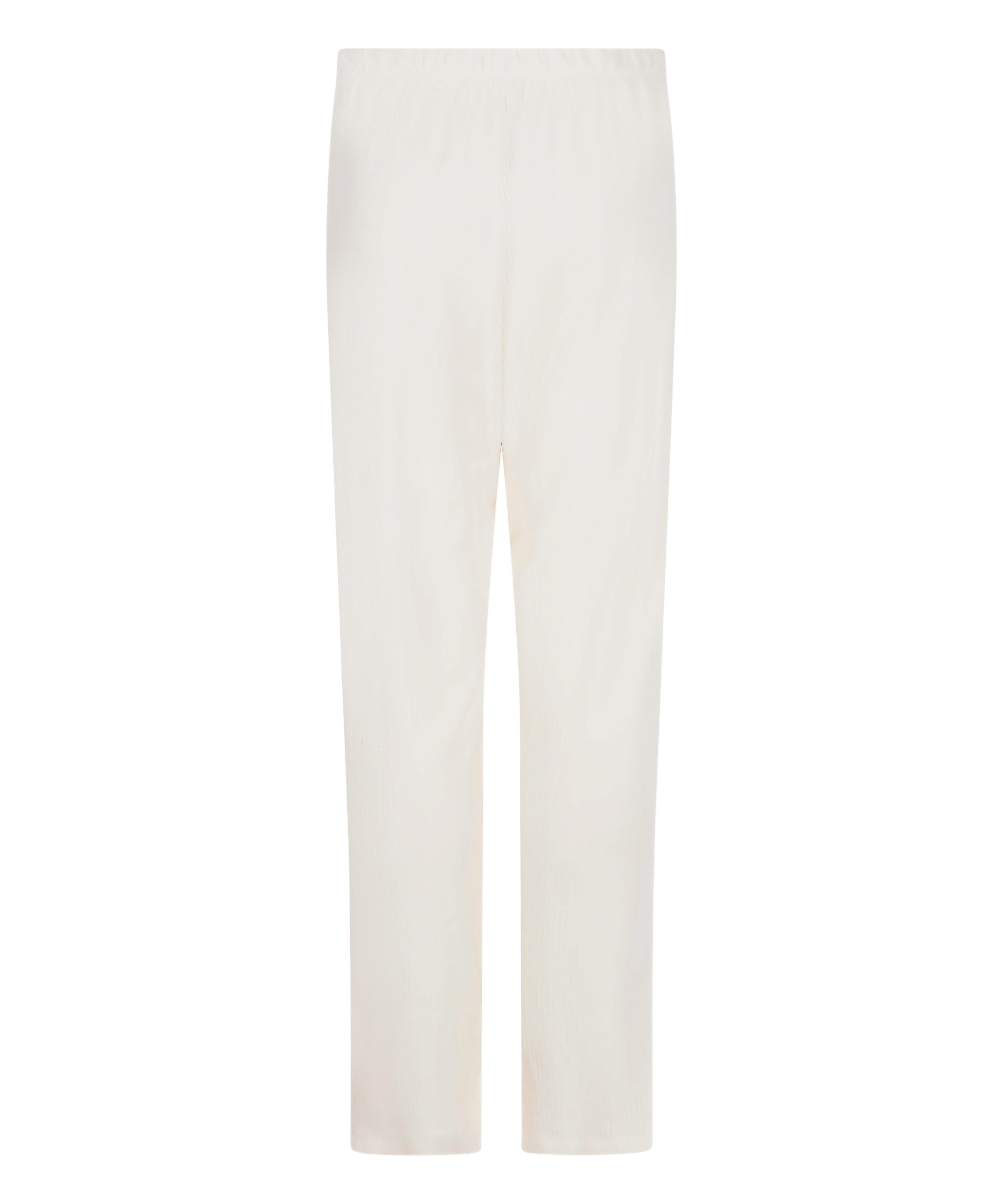 Brushed Jersey Trousers, White, main