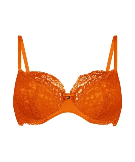 Marine Non-Padded Underwired Bra, Orange