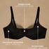 Smooth Padded Underwired Bra, Black