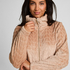 Onesie Cable Zip Up, Beige