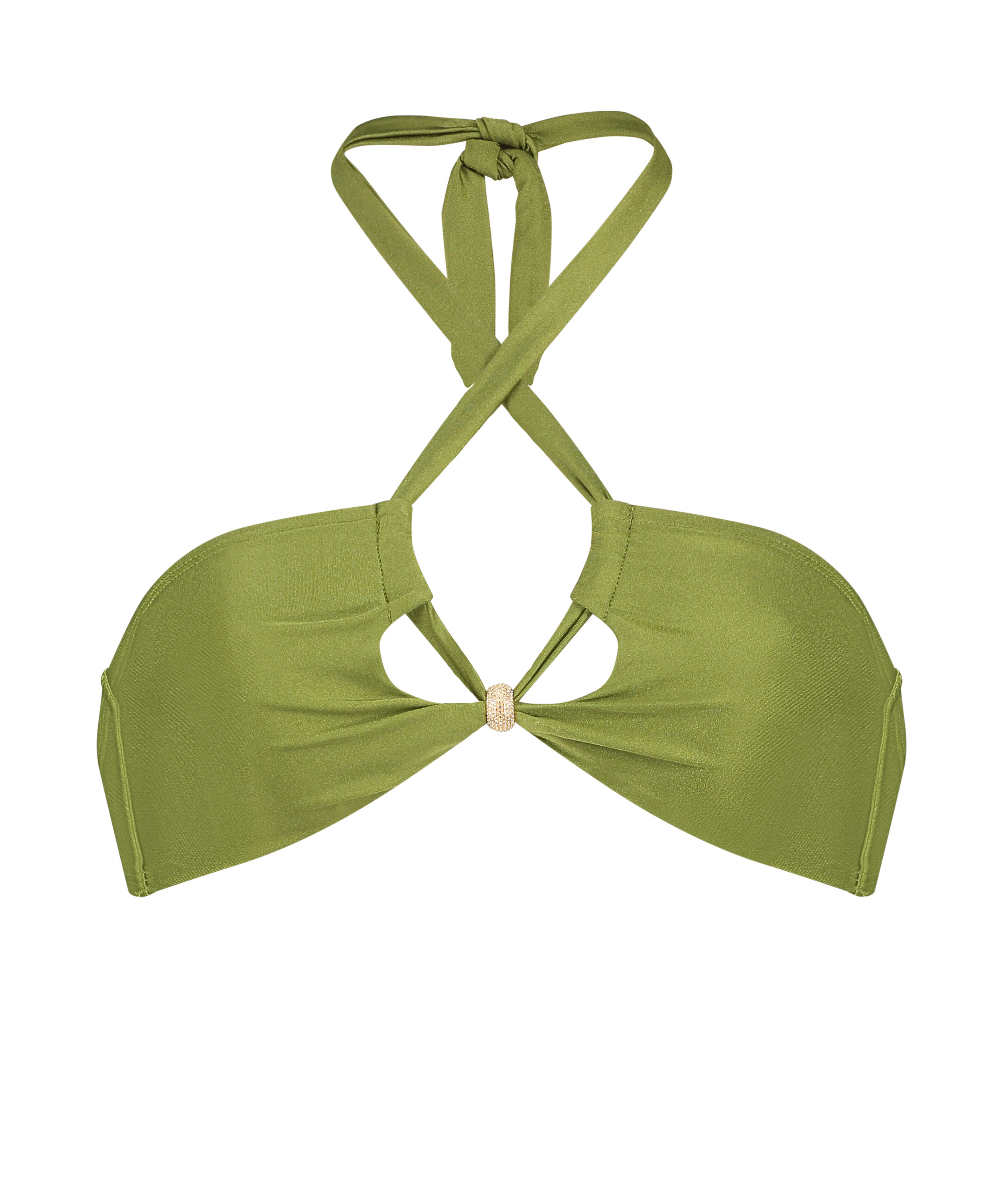 Holbox Bikini Top, Green, main