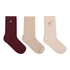 Socks 3 Pair Cotton, Pink