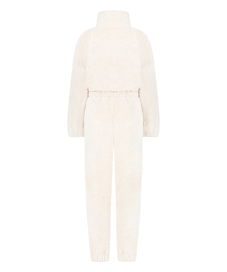 Fleece Onesie, White