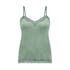 Velours Lace Cami Top, Green