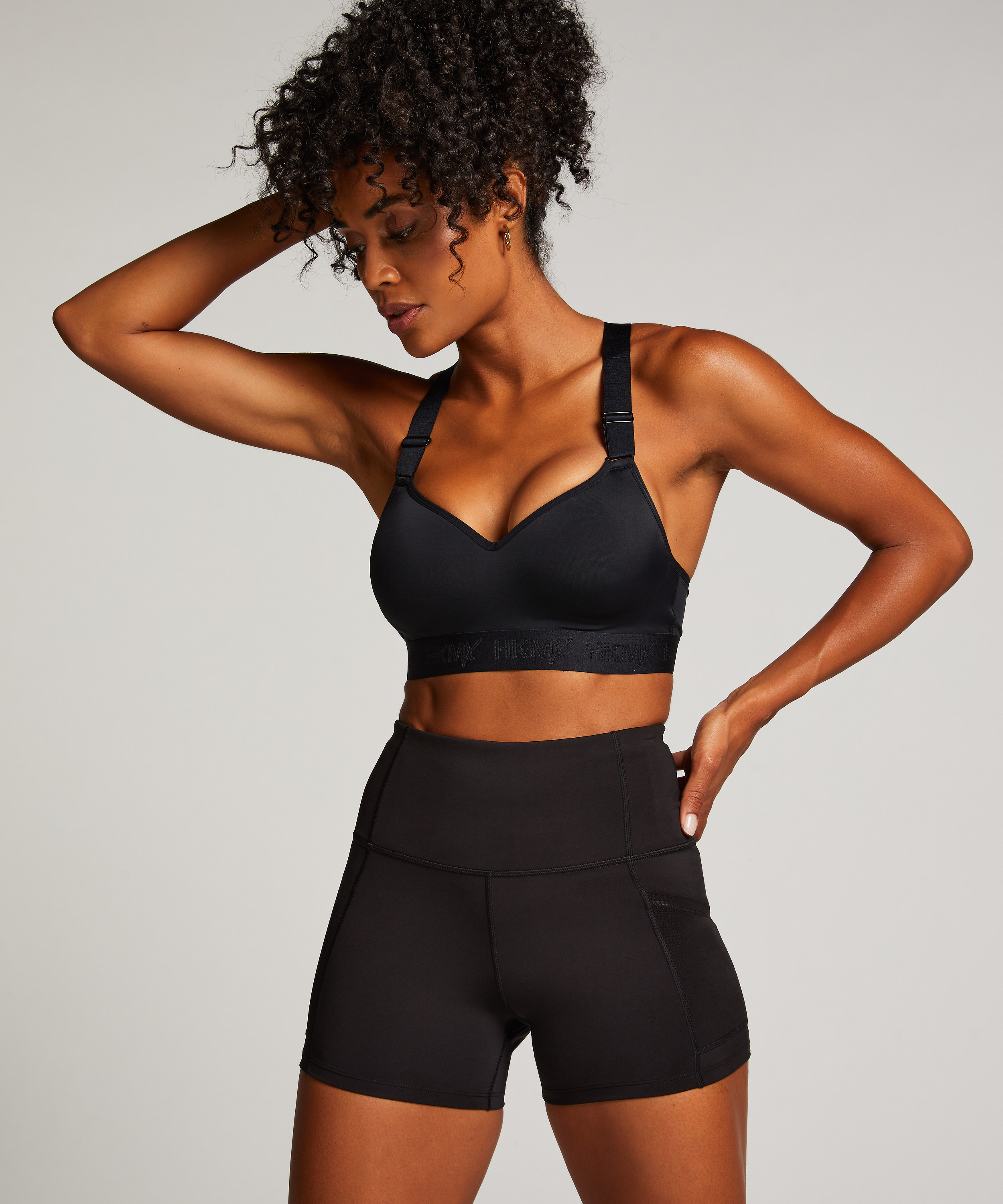 HKMX High waist shorts Oh My Squat, Black, main