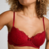 Marine Padded Underwired Bra, Red