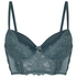 Padded Underwired Longline Bra Viktoria, Blue
