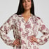 Jacket Woven Print, Beige