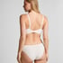 Mesh non-padded underwired bra, White