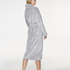 Fleece Bathrobe Short, Gray