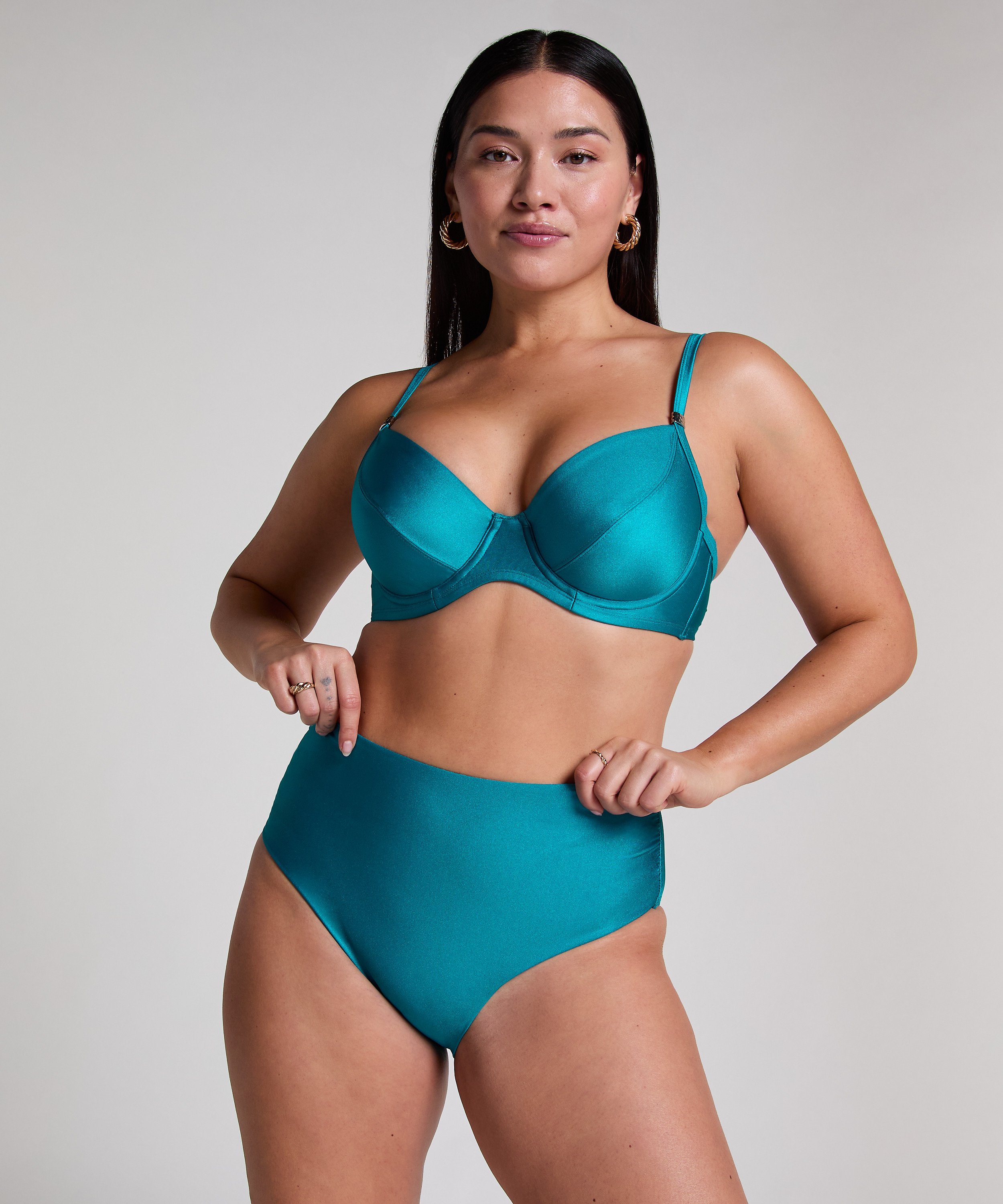 Aqua Shaping Bikini Bottoms, Blue, main