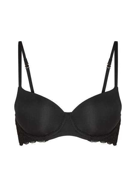 Angie Padded Underwired Bra, Black