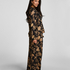 Jacket Woven Print, Black