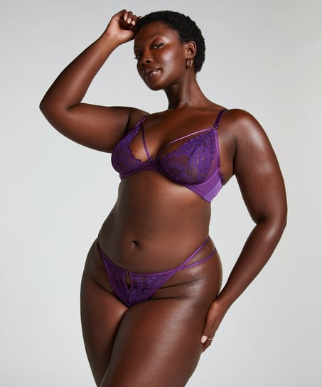 Cinnamon Non-Padded Underwired Bra, Purple