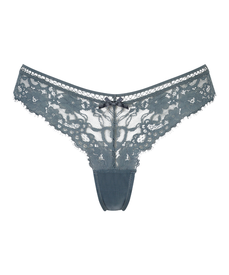 Gianni extra low rise thong, Blue