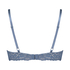 Rose padded push-up bra, Blue