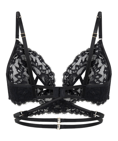 Anna Open Bralette, Black