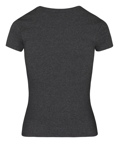Shortsleeved Pyjama Top , Gray