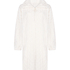 Poncho Cable Fleece, White