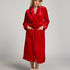 Fleece Bathrobe, Red