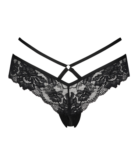 Sosha Brazilian with open crotch, Black