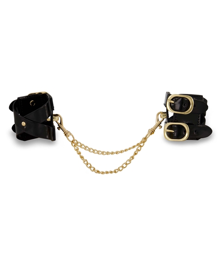 Metal Studs Wrist Cuffs, Black