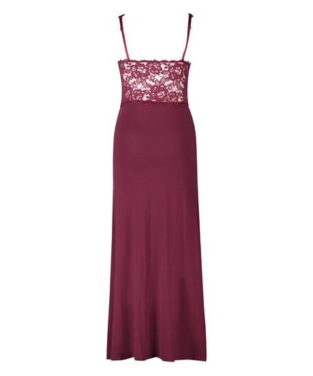 Slipdress Nora Lace Long, Purple