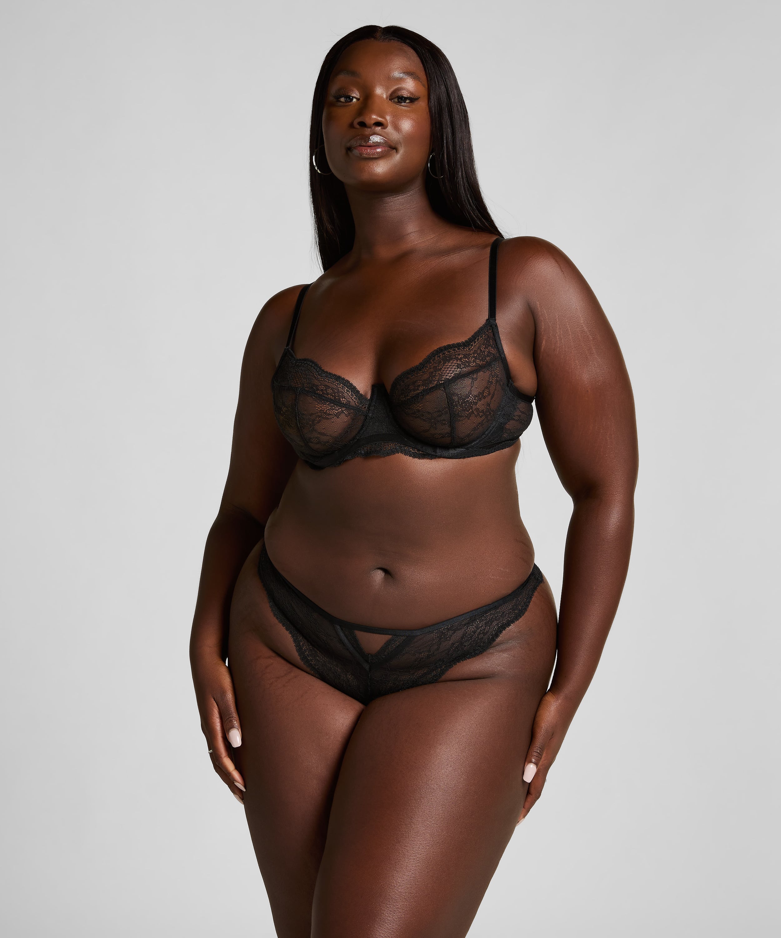 Isabelle Non-Padded Underwired Bra, Black, main